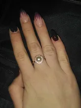 Huitan romántico anillos de perlas simuladas para las mujeres de lujo aniversario de boda accesorios anillos de compromiso para venta al por mayor