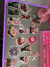 Pegatinas de Anime Darling in the Fanxx Zero Two 02 para ordenador portátil, equipaje, Maleta de motocicleta, monopatín, pegatinas de PVC, 50 Uds.