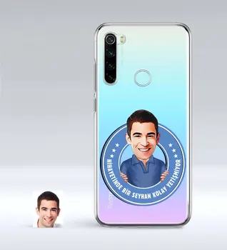 

Personalized Men 'S Easy Grow Caricature Of Xiaomi Redmi Note 8 Thin Transparent Silicone Phone Kapağı-3