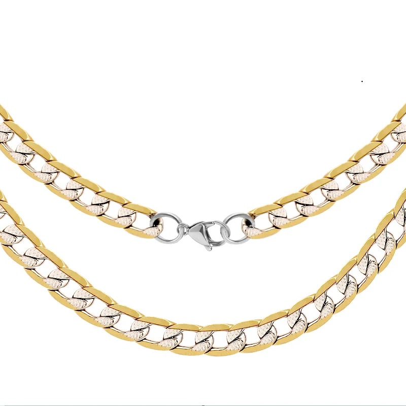 

Punk Style High Quality Stainless Steel Personalized Cuban Chain Choker Solid NK Chain Necklace for Women/Men