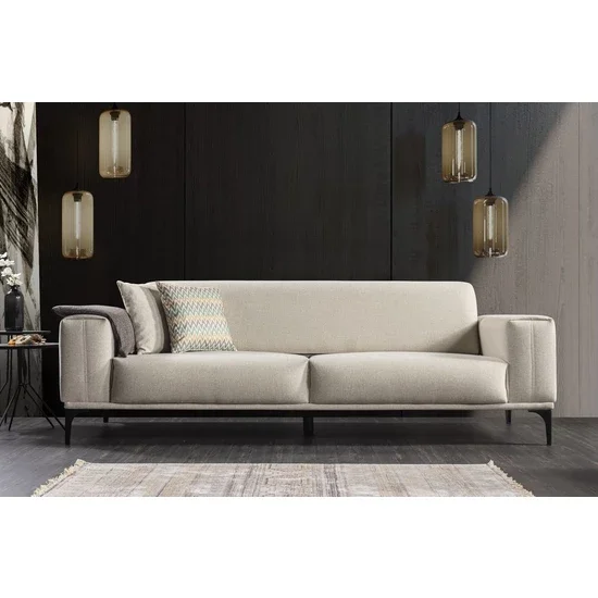 Still Sofa Set Anthracite Cream