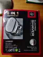 Kit de Afeitadora eléctrica con pantalla digital, Afeitadora eléctrica para Barba, seco y mojado, para hombre, máquina de afeitar facial y corporal