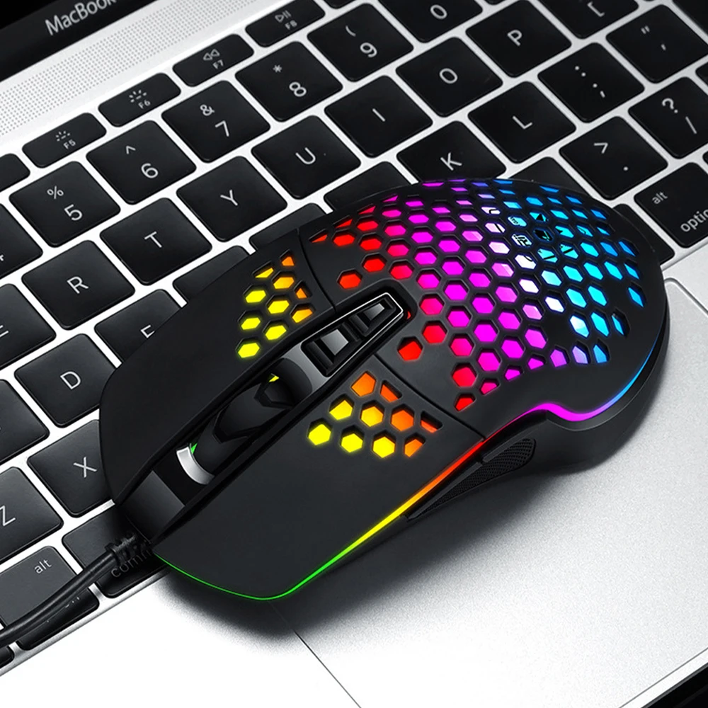 Эргономичная игровая мышь V9 4000DPI USB с RGB подсветкой|Мыши| |