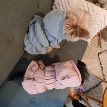 Hoodie Coat Outfit Warm-Dress Girl Dog Winter Princess New Floral 6-Sizes Bubble-Skirt