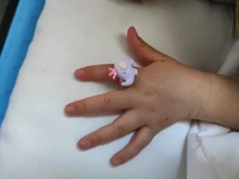 Anillo de fruta bonita para niñas, sortija Multicolor de colores, fruta bonita, traje de princesa, 12 Uds.