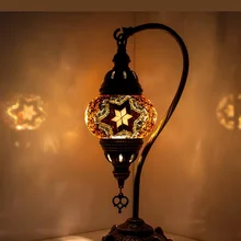 Золотые настольные лампы ручной работы с гусиной мозаикой, Турецкая лампа, Турецкая мозаичная лампа, мозаичная лампа
