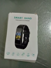 Reloj inteligente deportivo con Bluetooth para hombre, pulsera inteligente resistente al agua con control del ritmo cardíaco y Contador de pasos, 115 Plus