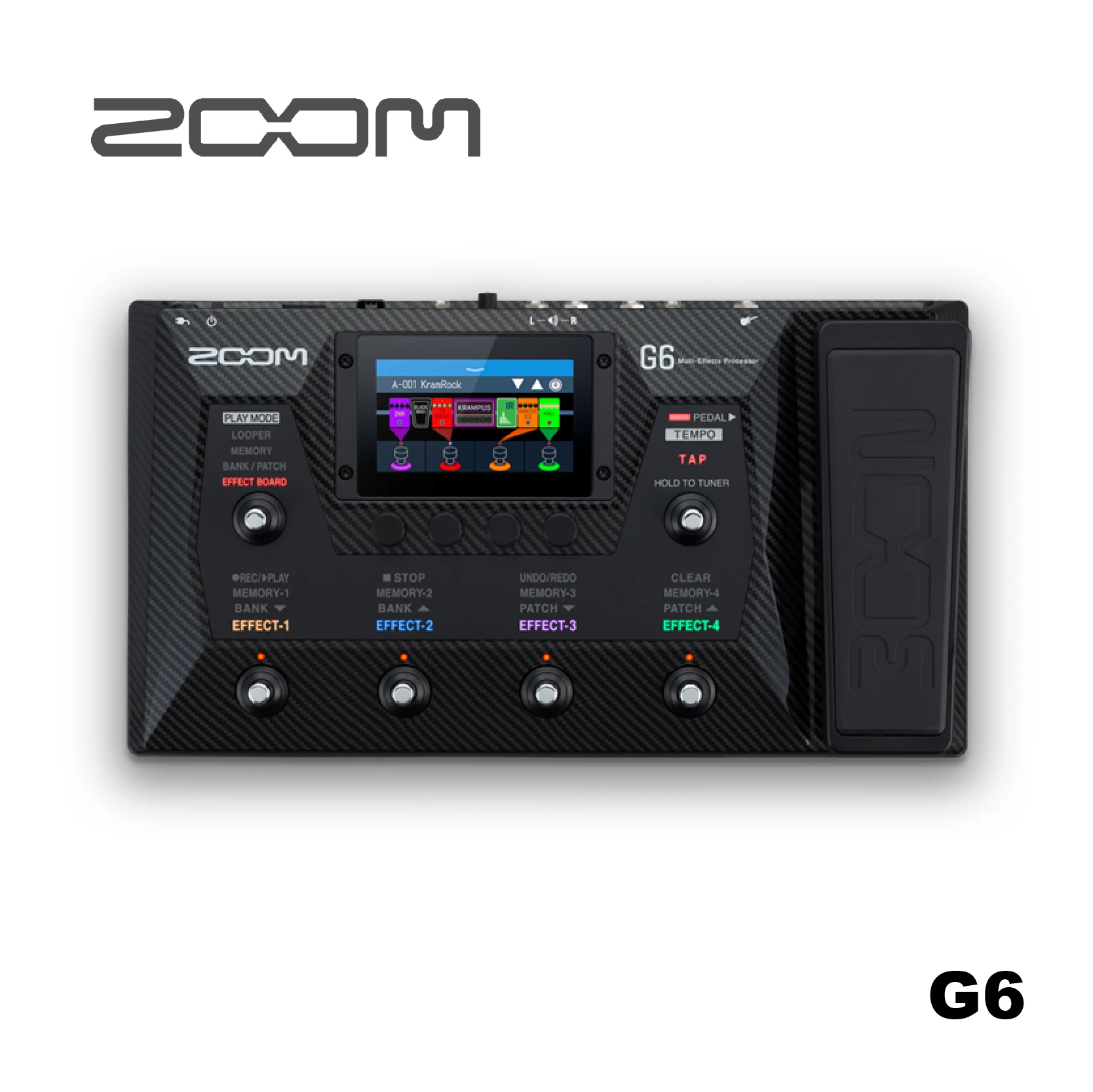 Lo Zoom G6 Zoom Multi Effect Processor (G6) Processore Per Chitarra Multi-Effetti In Una Classe Propria