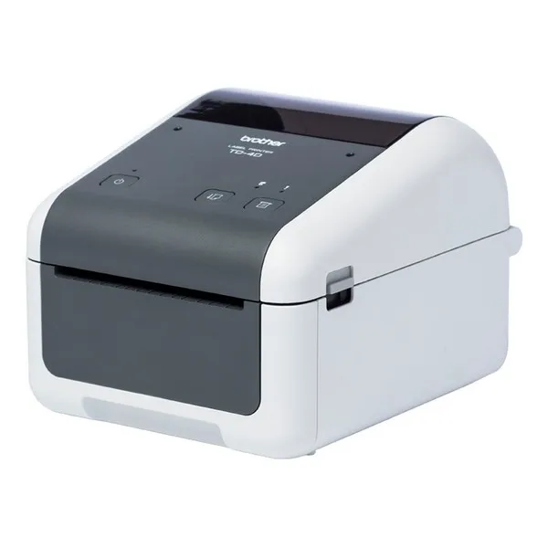 Термопринтер Brother TD4520DN 300 точек/дюйм LAN USB 2,0 серый белый