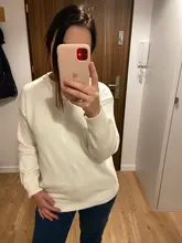 Hirsion-suéter holgado de gran tamaño para mujer, jersey básico de punto elegante, cuello redondo, suave, de Cachemira, para invierno, 2020