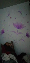 Flowers-Wall-Sticker Wallpaper Decals Background Decoration Romantic Bedroom Living-Room