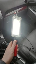 Portable Lantern Flashlight Work-Lighting Battery Fishing-Lamp Magnetic Camping 2--18650