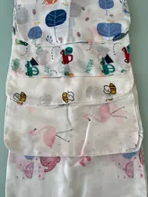 Toalla infantil de muselina para bebé, pañuelos de dos capas, toalla de 6 capas, de algodón, tejido denso, de 5 a 10 Uds.