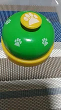 Juguete de entrenamiento para mascotas, llamada de cena, campana pequeña anillo con huellas, juguetes para perros para osito cachorro, llamada para mascotas