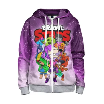

Children's sweatshirt 3D with zipper Brawl Stars