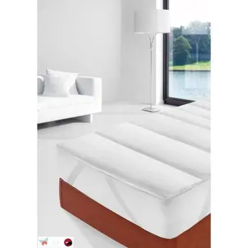 

Patronizing padded mattress Damask STIPI Anti mite 90x190-200 cm White