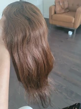 Pelucas de cabello humano brasileño Remy, pelo con parte en U ombré, Rubio degradado liso, medio abierto, color negro, 180%