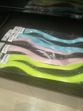 Lupu-extensiones de cabello sintético para mujer, extensiones largas y rectas de color arcoíris, resistentes al calor