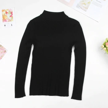 

Fall 2020 new high-neck knitted sweater women's slim pullover sweater sweater women
