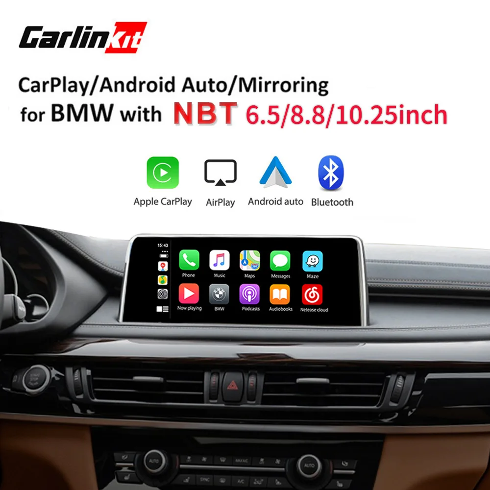 Carlinkit Decoder 2.0 For BMW NBT Sytem Series 3 F30 F31 F34 Series 4 F32  F33 F36 Apple CarPlay Android Auto Multimedia Wireless