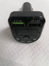 Transmisor FM LED con Bluetooth 5,0 para coche, kit de reproductor de música MP3, USB Dual, cargador 3.1A 1A, 2 puertos USB, para iphone, para coche, disco U/TF