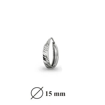 

Earrings Congo aquamarine without inserts, 925 silver