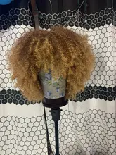 Kinky Curly Wigs Bangs Blonde Cosplay Heat-Resistant Brown Lizzy Synthetic Black Women