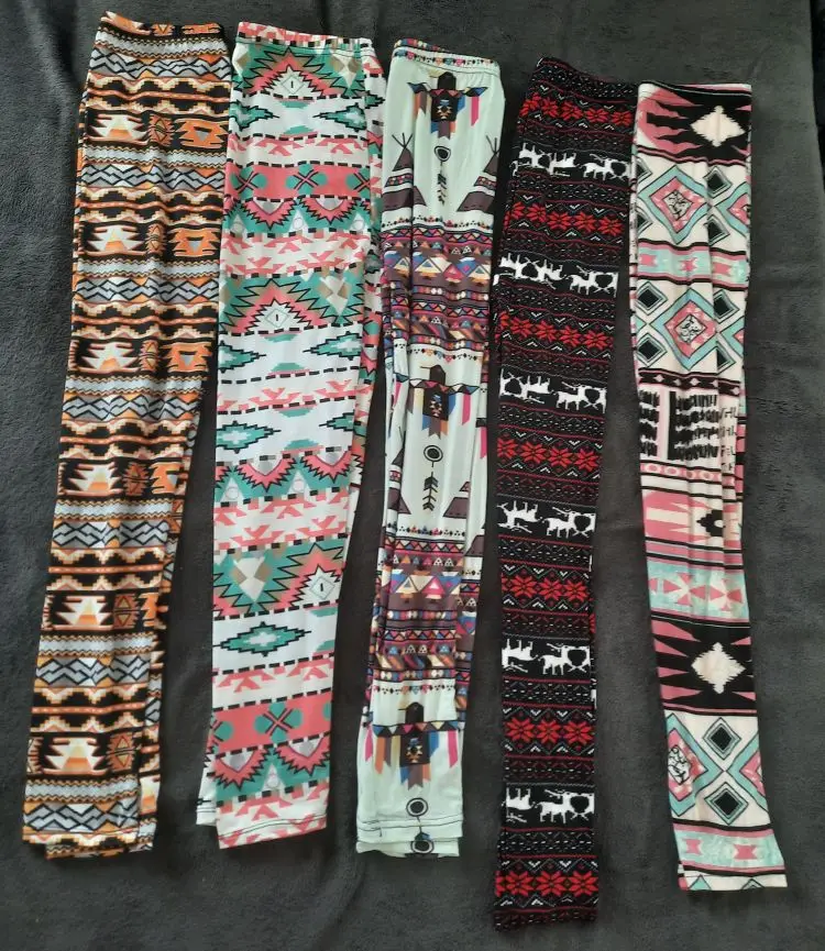 Women's High Waisted Leggings With Christmas Print photo review