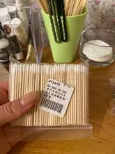 300 unids/pack mango corto de madera pequeño señaló cabezal con punta de algodón Semi permanente cejas tatuaje belleza Color maquillaje dedicado