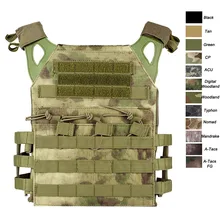 Спорт на открытом воздухе страйкбол Экипировка с облегченной модульной системой переноски снаряжения сумка Перевозчик Камуфляж Тела Броня боевой штурм жилет в Военном Стиле MOLLE JPC тарелка перевозчика
