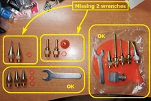 Boquilla de pistola de pegamento, aguja de apertura pequeña de 1,0x40mm, 1,5x45mm, boquilla de cobre, pistola de pegamento de fusión en caliente, accesorios reemplazables