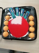 Conjunto de raqueta de tenis de mesa juego de raqueta de tenis de mesa suministros deportivos raqueta de tenis de mesa portátil cuatro raquetas de tenis de mesa