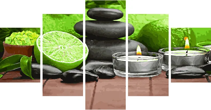Картина по номерам WX 1117 Энергия бодрости 30*40*2+30*60*2+30*80