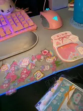 VanYi-adhesivo de papelería Kawaii, pegatinas coreanas de escritorio, dibujos animados, pegatina decorativa para uso diario, 45 Uds./PVC