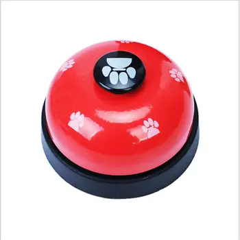 

Pet Training Bell Dogs Footprint Puppy Cats Dinner Feeding Door Ring Interactive