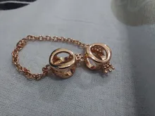 Colgante de cadena de seguridad con flor brillante para mujer, accesorio de plata 925, compatible con pulsera Pandora Original, joyería artesanal para mujer