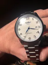 Reloj mecánico automático de negocios para hombre, con correa de cuero maestro de tiempo, esfera blanca, calendario, fecha, clásico