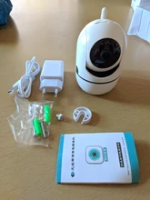 Cámara IP inalámbrica para el hogar, red de videovigilancia con wifi para seguridad, seguimiento automático inteligente, en la nube, HD 1080P