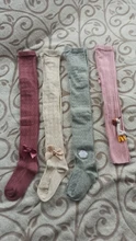 Medias con lazo para niñas, pantalones de algodón, de 1 a 10 años, 8 colores, para Otoño e Invierno