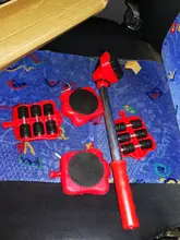 Juego de herramientas profesionales para muebles, elevador de transporte de cosas pesadas, rodillo de rueda con barra de rueda, dispositivo de mano móvil, Uds.