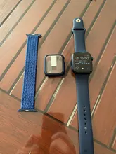 Correa trenzada de nailon elástico para Apple Watch, correa de nailon elástico para Apple Watch de 44mm, 40mm, 42mm y 38mm + funda de PC iWatch series 6 5 4 3 se