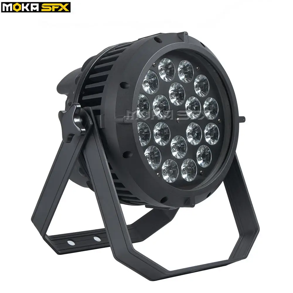 

4pcs/lot 18*18W Waterproof Par Light RGBWA+UV 6in1 Par cans for wedding DMX Control Stage Lighting Effect