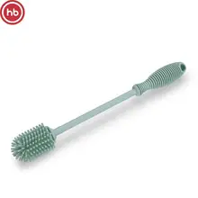 Ершик силиконовый Happy Baby для мытья бутылочек, фисташковый 11024