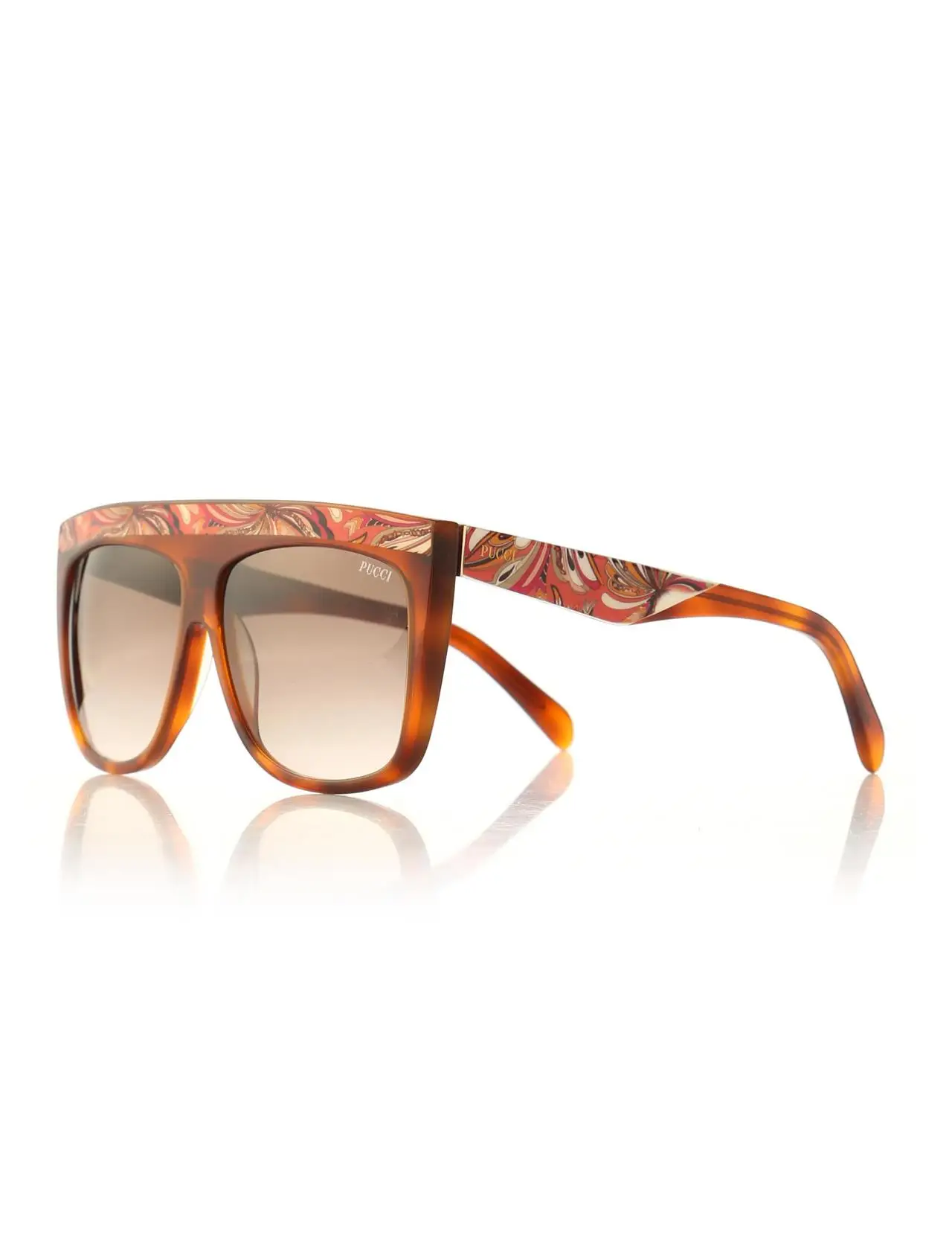 

Women's sunglasses ep 0008 56f 59 bone Brown organic square square 59-12-140 emilio pucci