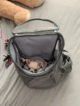 Bolsa de malla portátil para perros, mochila transpirable para perros, bolsa para transportar la portátil al aire libre