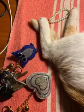 ZOSHI-Llavero borla cuero con forma de corazón, llavero con anilla para llaves, llavero de cristal de Metal, bolso con abalorio, colgante automático, regalo, precio al por mayor