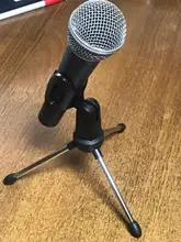 Trípode de escritorio plegable para micrófono, soporte ajustable para montura de micrófono, soporte de micrófono, soporte de pedestal para microfone