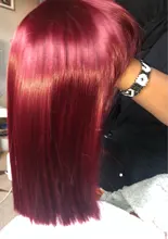 Peluca con flequillo corto para mujer, pelo sintético bob, vino, rojo, Negro, Rosa, naranja, peluca fiesta, largo hasta el hombro