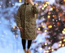 Coats Teddy Bear-Jackets Faux-Fur Leopard Female Long Women Luxury Outerwear Thick Winter