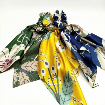 

Elastic ribbon for printed hair, funny ponytail, hair rubber. Designs woman or girl.